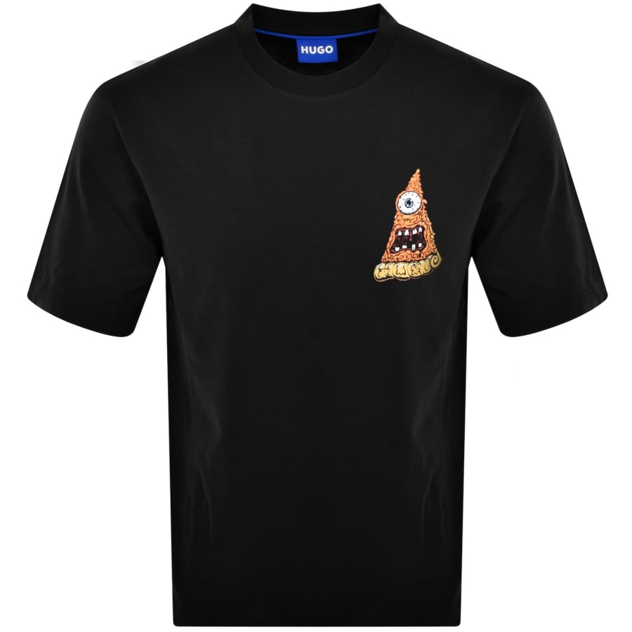 ★Hugo Boss★ Noideryo BLUE Tシャツ 送料関税 HUGO Blue Nizzerio T Shirt Black | Mainline Menswear United